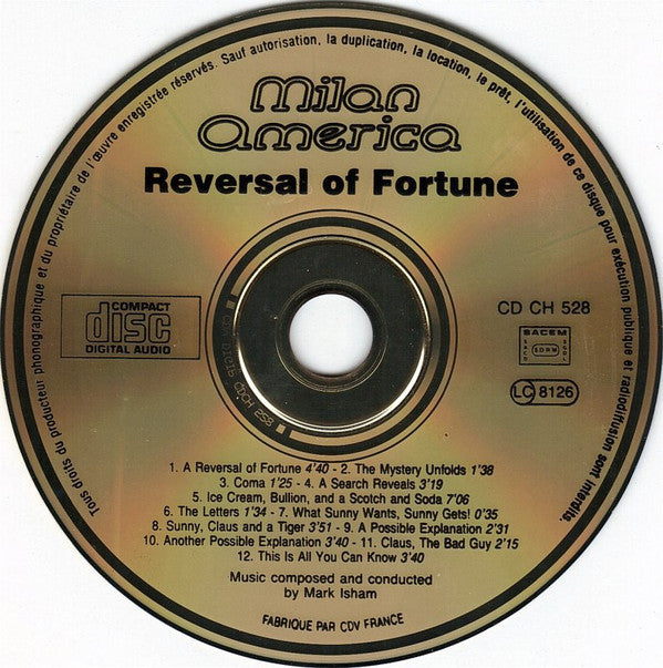 Mark Isham : Reversal Of Fortune (Original Motion Picture Soundtrack) (CD, Album, Gol)