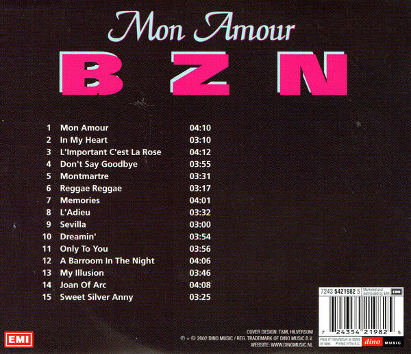 BZN : Mon Amour (CD, Comp)