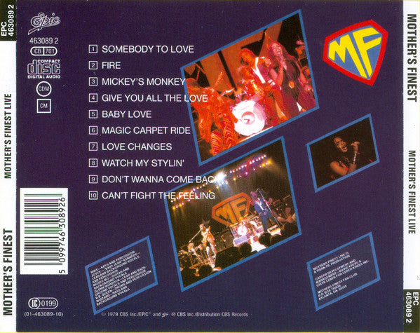 Mother's Finest : Mother's Finest Live (CD, Album, RE)