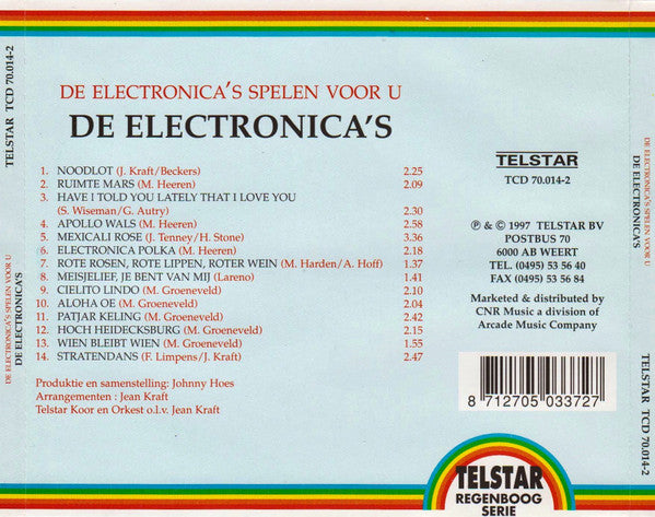 De Electronica's : De Electronica's Spelen Voor U (CD, Album, RE)
