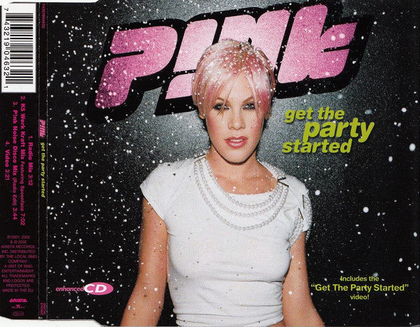 P!NK : Get The Party Started (CD, Single, Enh)