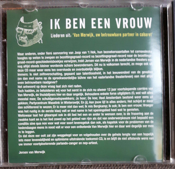 Jeroen van Merwijk : Ik Ben Een Vrouw (CD, Album)
