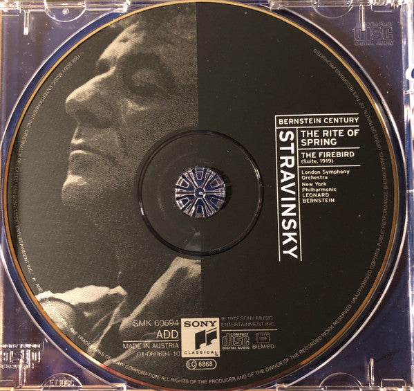 Igor Stravinsky - Leonard Bernstein, London Symphony Orchestra, New York Philharmonic : The Rite Of Spring / The Firebird (CD, Comp, RE, RM)