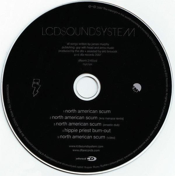 LCD Soundsystem : North American Scum (CD, Single, Enh)