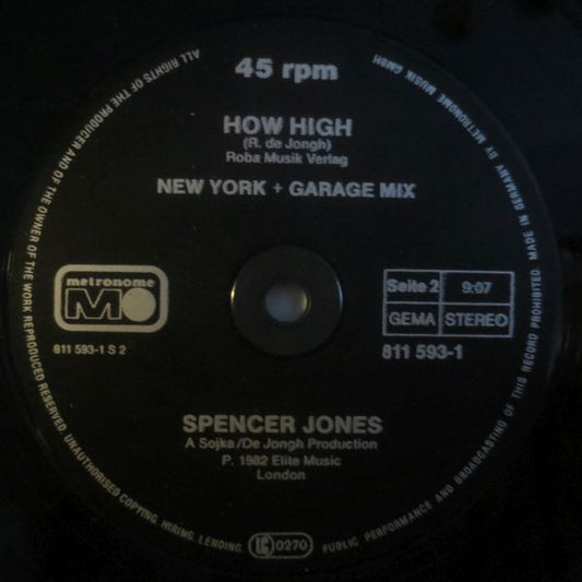 Spencer Jones : How High (12", Maxi)