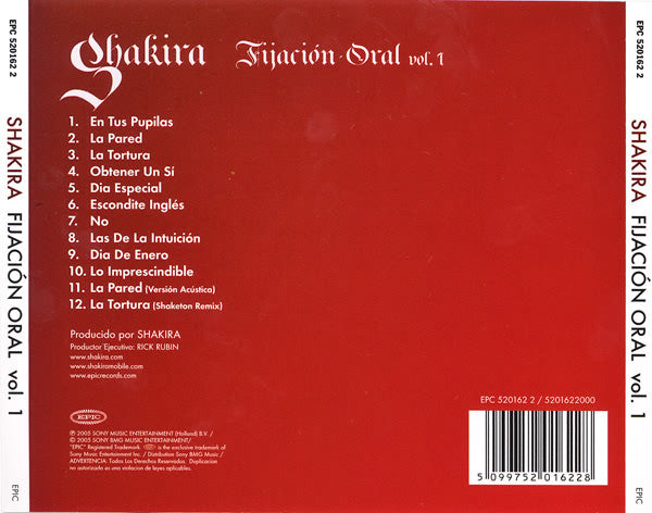 Shakira : Fijación Oral Vol. 1 (CD, Album)