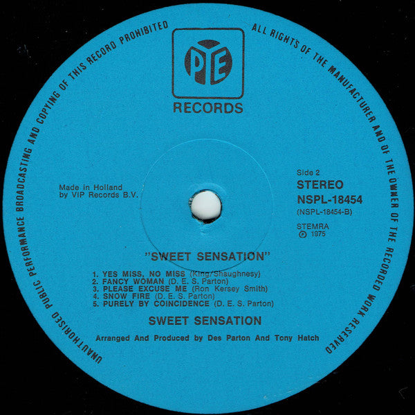Sweet Sensation (2) : Sweet Sensation (LP, Album)