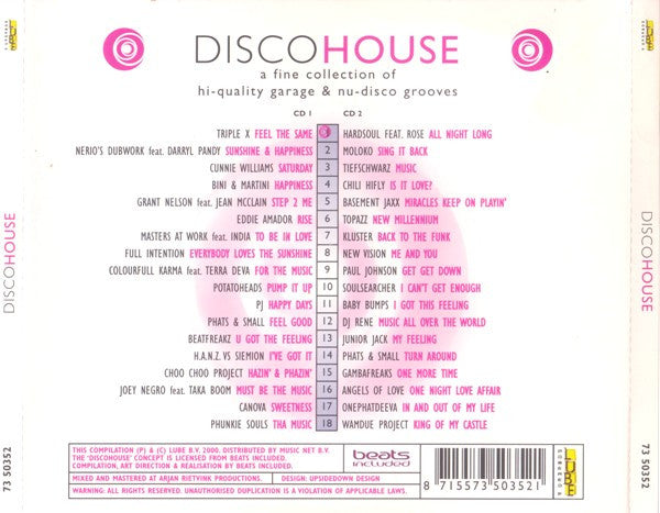 Various : Disco House (2xCD, Comp, Mixed)