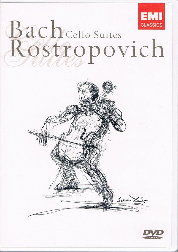 Johann Sebastian Bach, Mstislav Rostropovich : Cello Suites (2xDVD-V, Multichannel, PAL)