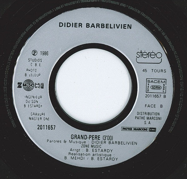 Didier Barbelivien : Revoir Montréal (7", Single)