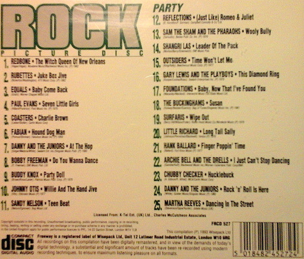 Various : Rock Picture Disc - Party (CD, Comp, RM)