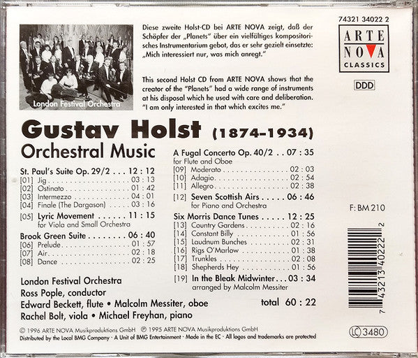Gustav Holst - London Festival Orchestra, Ross Pople : Orchestral Music (CD, Album)