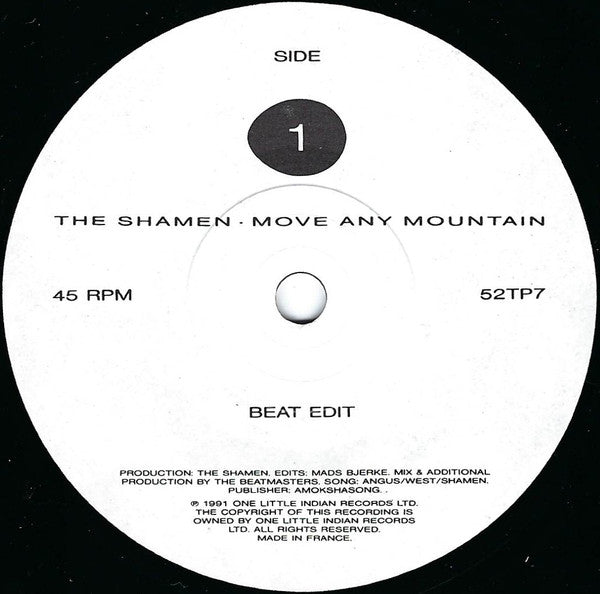 The Shamen : Move Any Mountain - Progen 91 (7", Single)