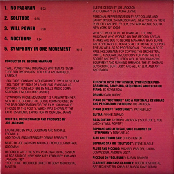 Joe Jackson : Will Power (CD, Album)