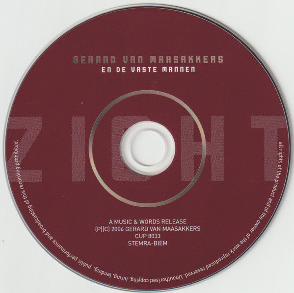 Gerard van Maasakkers & De Vaste Mannen : Zicht (CD, Album)