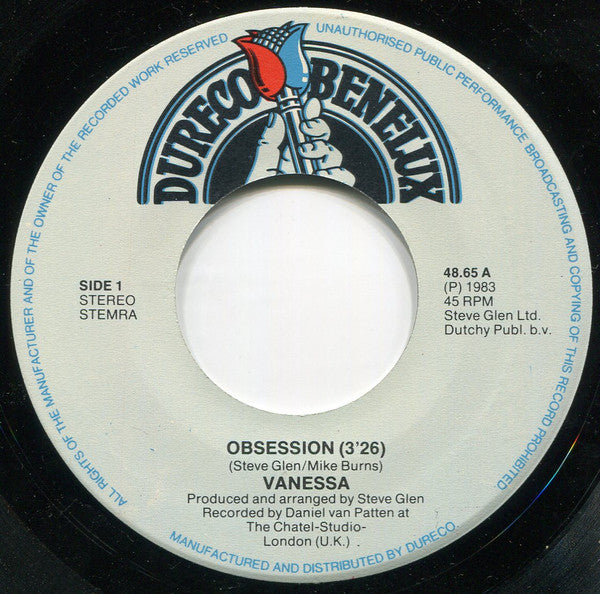 Vanessa (2) : Obsession (7", Single)