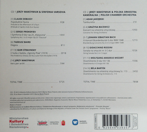 Jerzy Maksymiuk, Sinfonia Varsovia : Sinfonia Varsovia (2xCD, Mixed)