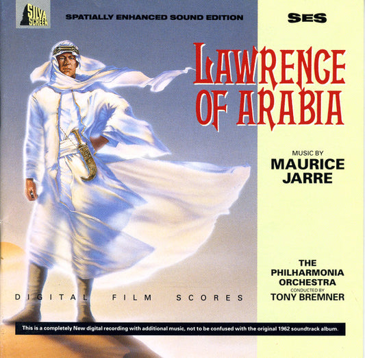 Maurice Jarre, Philharmonia Orchestra Conducted By Tony Bremner : Lawrence Of Arabia (CD, Album, Enh, RM)