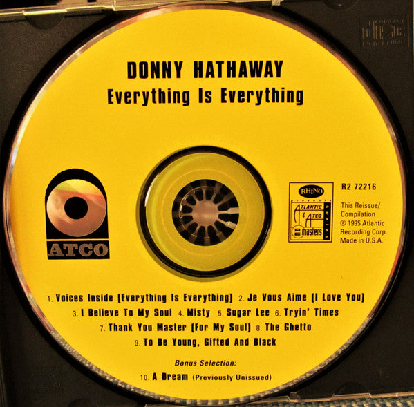 Donny Hathaway : Everything Is Everything (CD, Album, RE, RP)