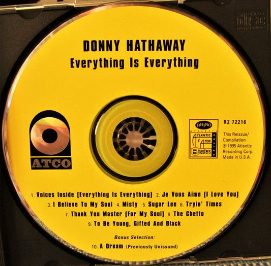 Donny Hathaway : Everything Is Everything (CD, Album, RE, RP)