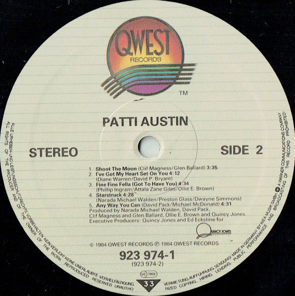 Patti Austin : Patti Austin (LP, Album)