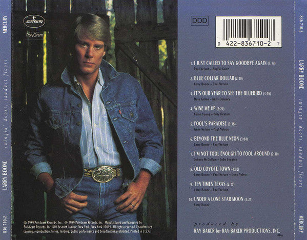 Larry Boone (2) : Swingin' Doors, Sawdust Floors (CD, Album)