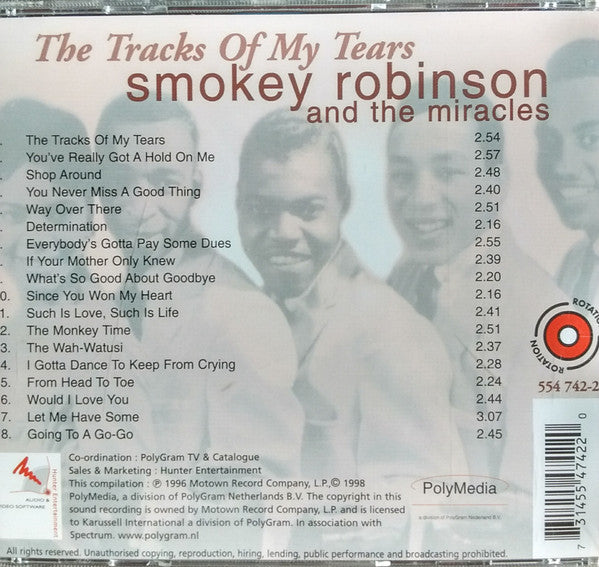 The Miracles : The Tracks Of My Tears (CD, Comp, RP)