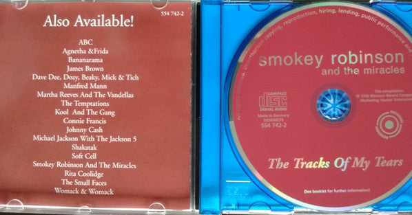 The Miracles : The Tracks Of My Tears (CD, Comp, RP)