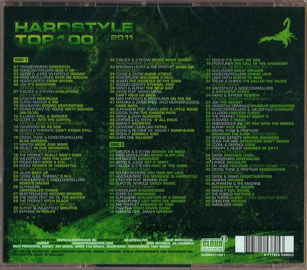 Various : Hardstyle Top 100 - 2011 (2xCD, Mixed)