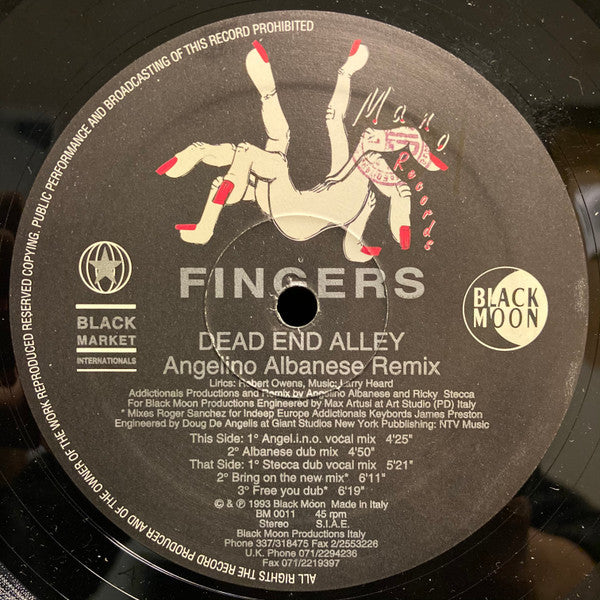 Mr. Fingers : Dead End Alley (Remix) (12")