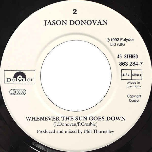 Jason Donovan : Mission Of Love (7", Single)