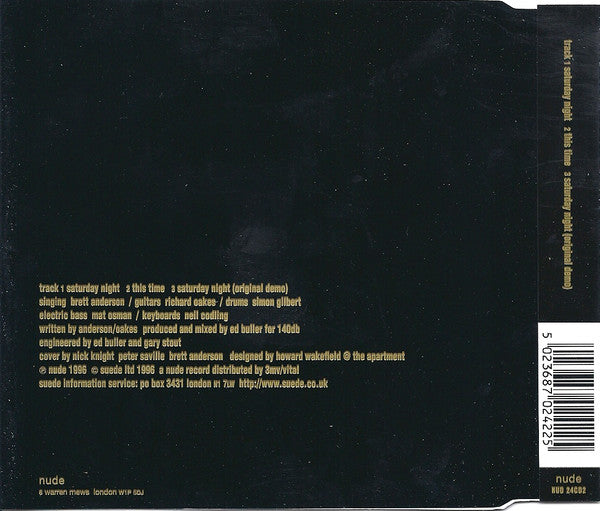 Suede : Saturday Night (CD, Single, Ltd, CD2)