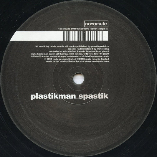 Plastikman : Spastik (12", RP)