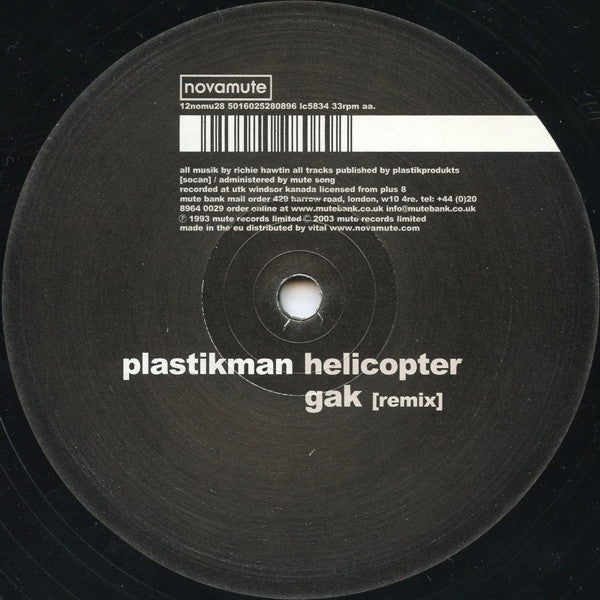 Plastikman : Spastik (12", RP)