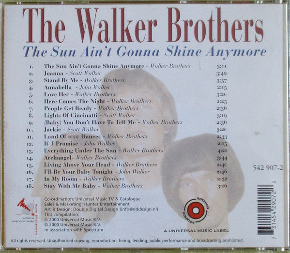 The Walker Brothers : The Sun Ain't Gonna Shine Anymore (CD, Comp, RE)