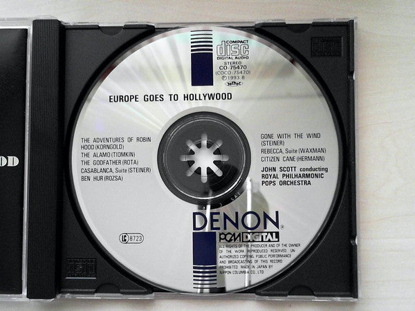 Royal Philharmonic Pops Orchestra, John Scott : Europe Goes To Hollywood (CD, Album)