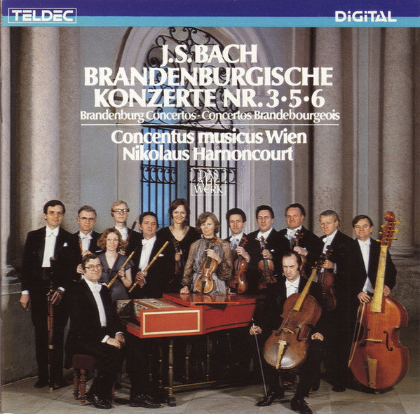 Johann Sebastian Bach, Concentus Musicus Wien, Nikolaus Harnoncourt : Brandenburgische Konzerte Nr. 3∙5∙6 (CD, Album)