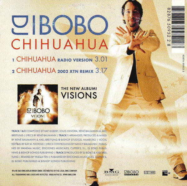 DJ BoBo : Chihuahua (CD, Single, Car)
