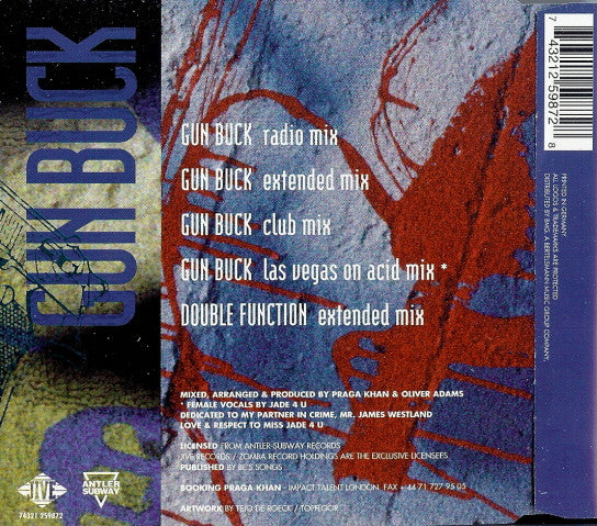 Praga Khan : Gun Buck (CD, Maxi)