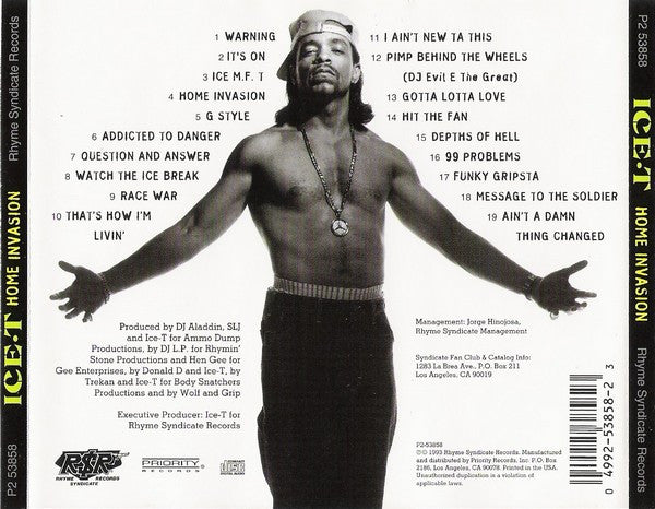 Ice-T : Home Invasion (CD, Album)