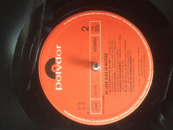 Various : 80 Jaar Ajax (LP, Comp)