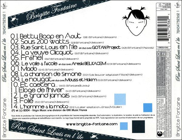 Brigitte Fontaine : Rue Saint Louis En L'île (CD, Album, Copy Prot.)