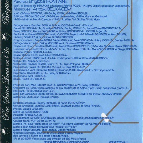 Brigitte Fontaine : Rue Saint Louis En L'île (CD, Album, Copy Prot.)