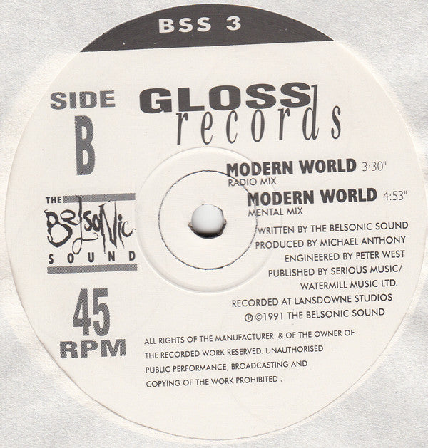 The Belsonic Sound : Modern World (12")
