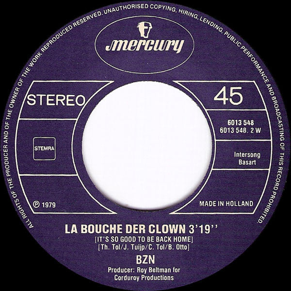 BZN : Marching On (7", Single)
