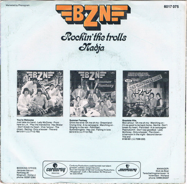BZN : Rockin' The Trolls / Nadja (7", Single)
