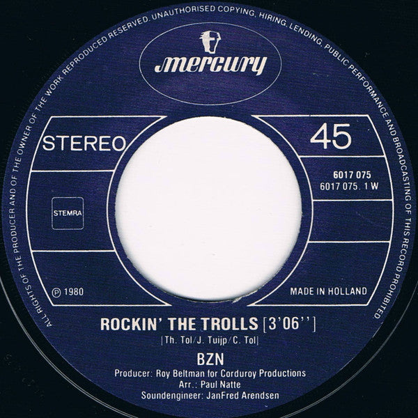 BZN : Rockin' The Trolls / Nadja (7", Single)