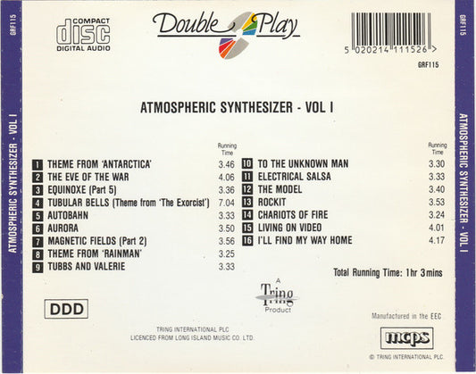 The Galaxy Sound Orchestra : Atmospheric Synthesizer Vol 1 (CD, Bla)