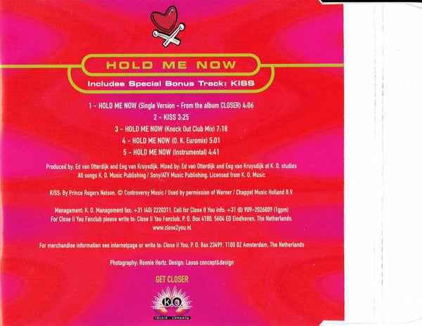 Close II You : Hold Me Now (CD, Maxi)