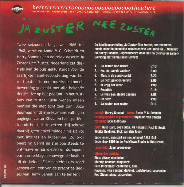 Ro Theater : Ja Zuster Nee Zuster (CD, Promo)